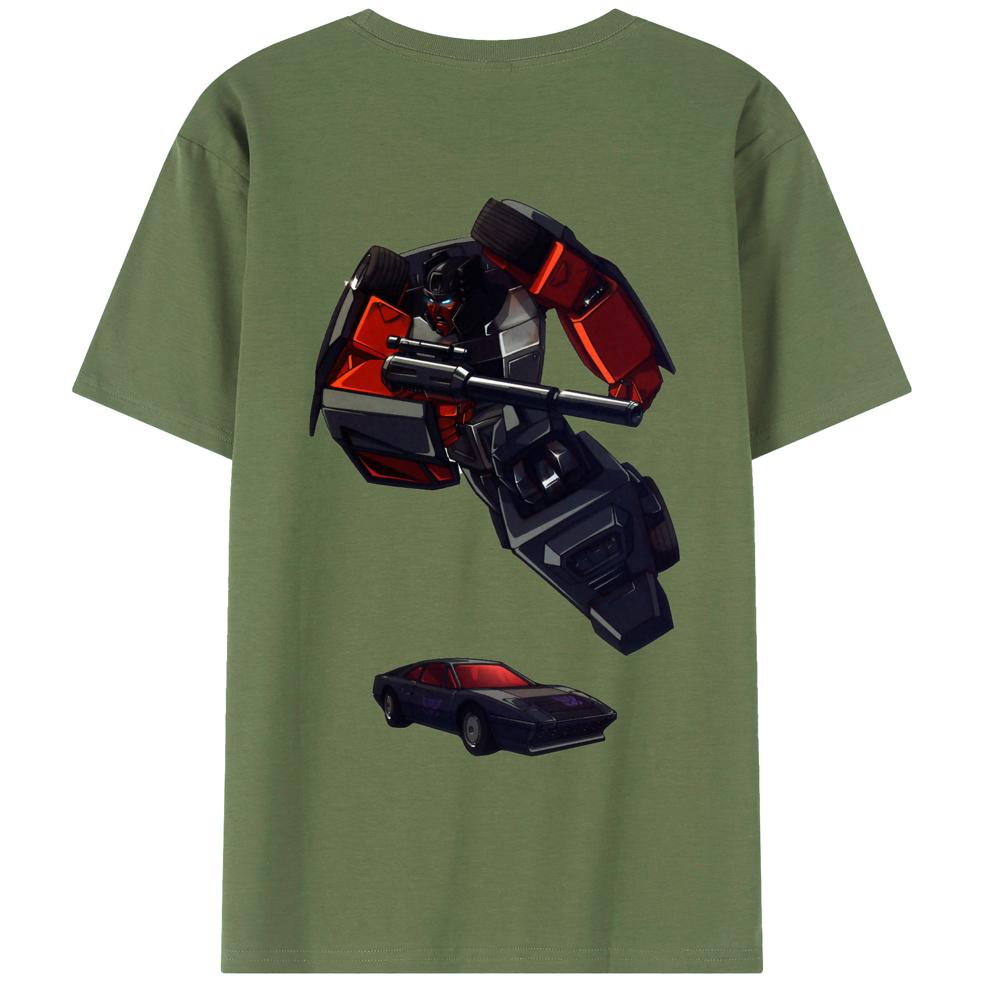 （画像用）  綿100％ メンズ半袖Tシャツ（バックプリント） 通気性